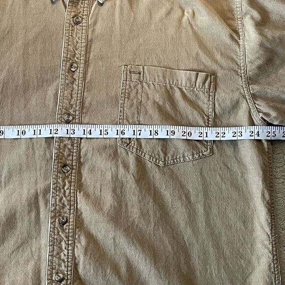 Vintage Mens Shirt Extra Large Corduroy Fall Shacket Neutral Outdoors Layering - Picture 5 of 6